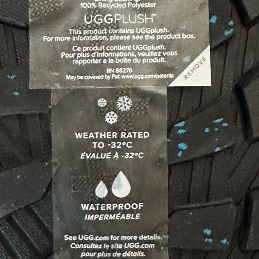 UGG Women's Tall Shasta Black and White Lace-Up Winter Boots - Picture 11 of 16